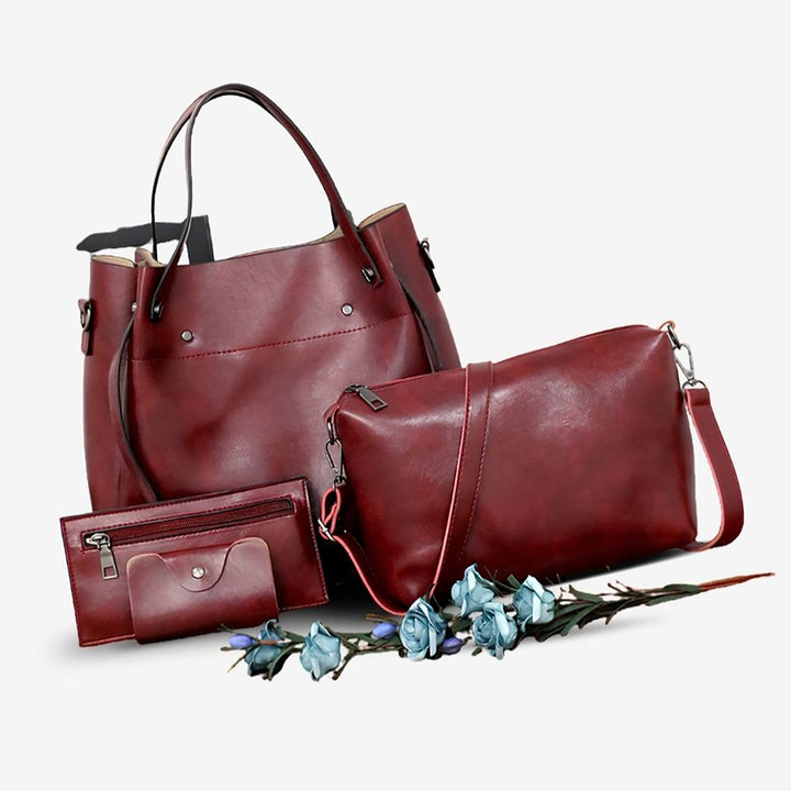 Set de 4 bolsos Linzéa – estilo vintage y organización inteligente