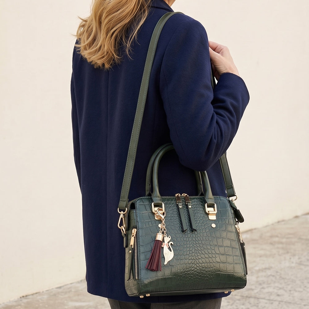Bolso Celestia efecto cocodrilo