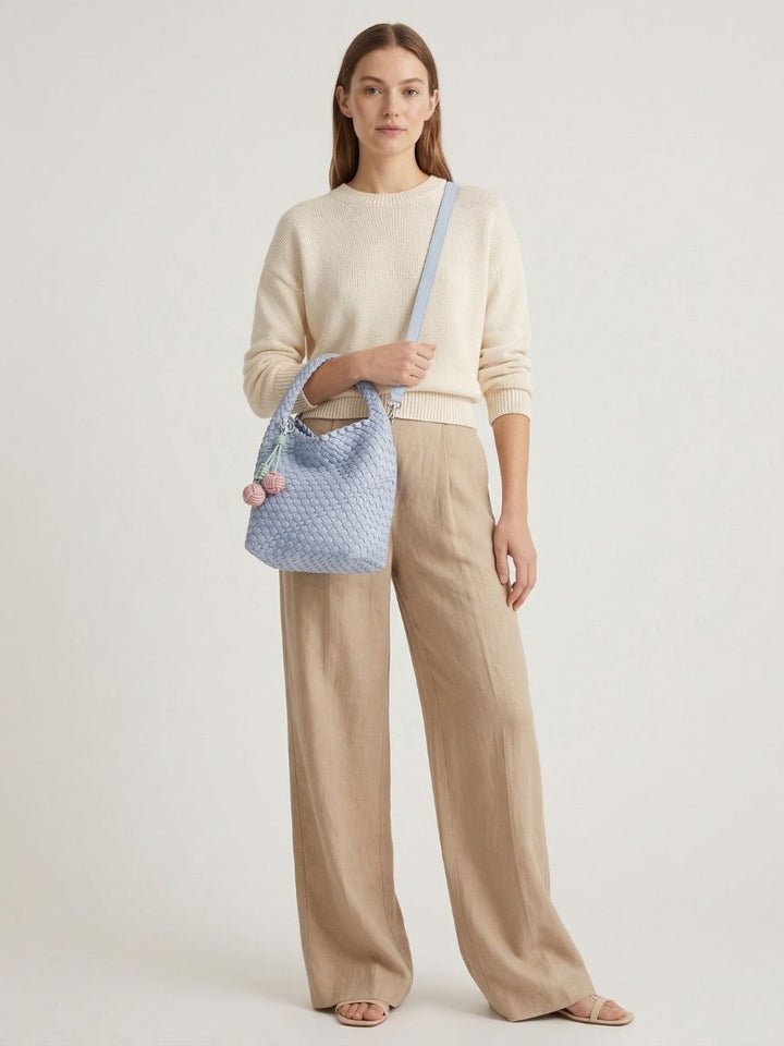 Liora Woven Tote - Pastel Edit