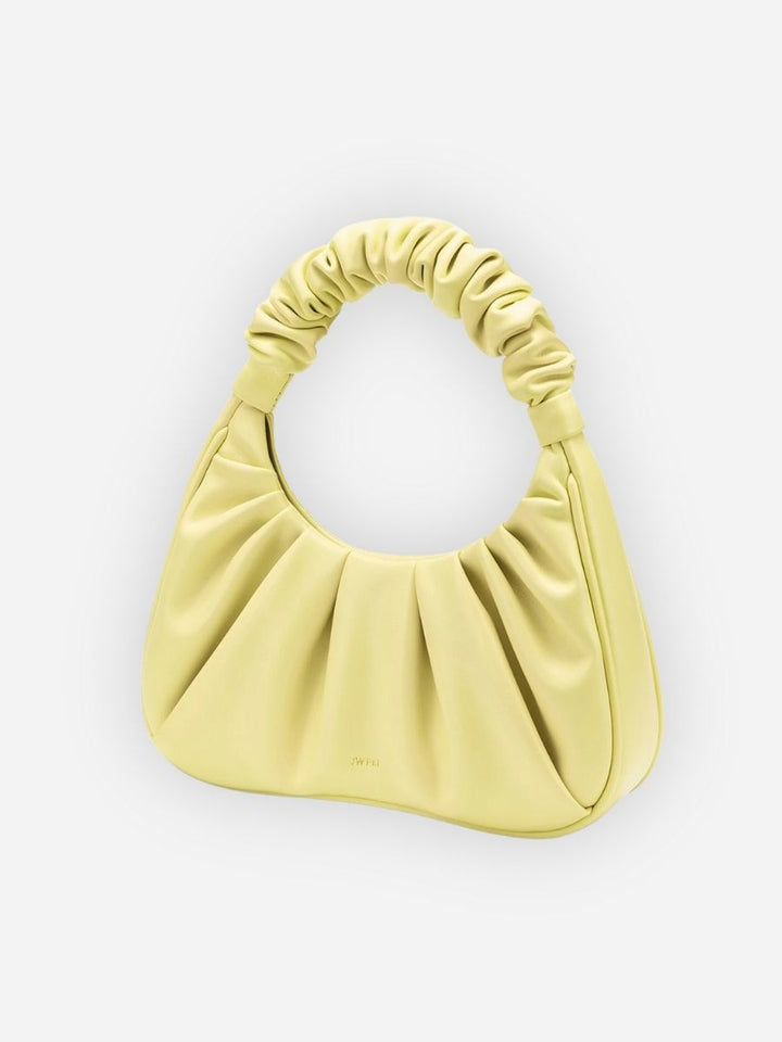 Nova Ruched Handle Mini Hobo Bag - Black