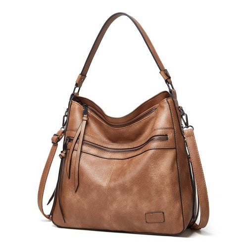 Serenas elegante Schultertasche mit Reißverschluss