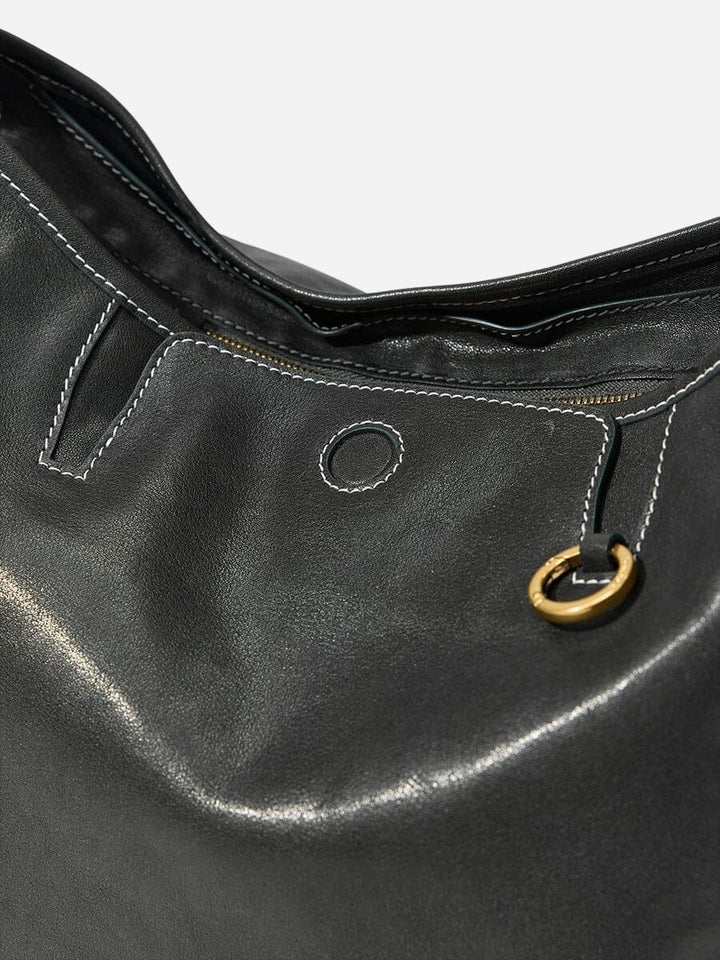 Sloane Pocket Hobo Shoulder Bag - Black