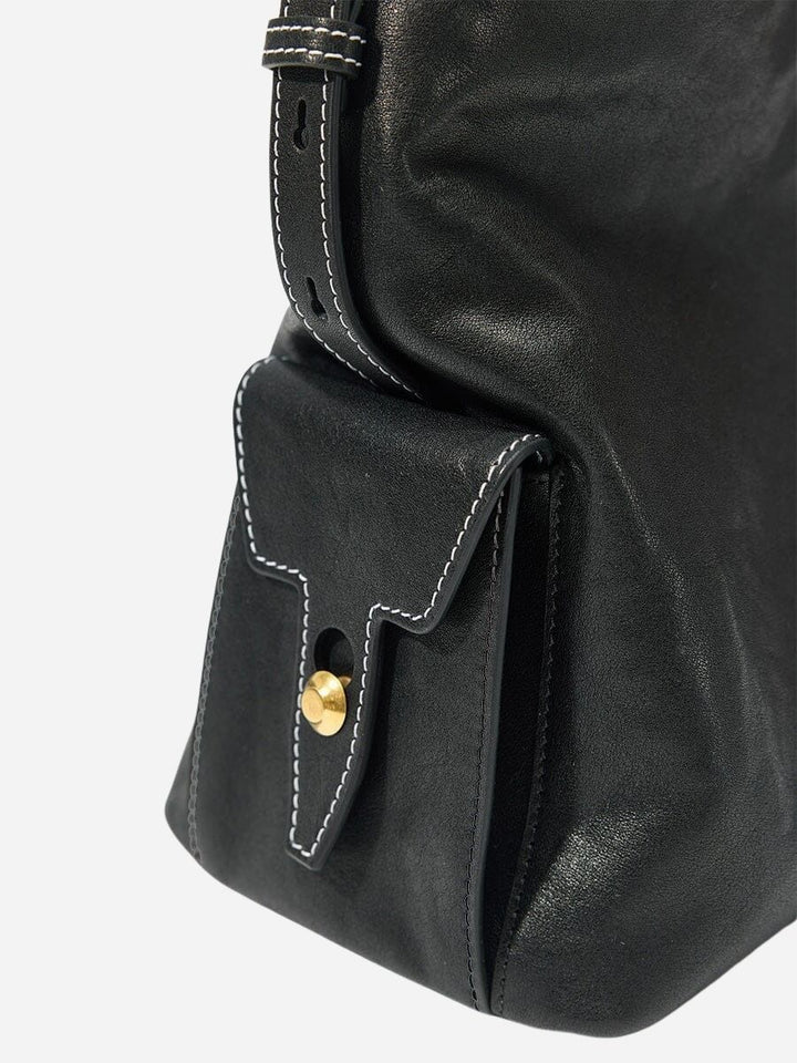 Sloane Pocket Hobo Shoulder Bag - Black
