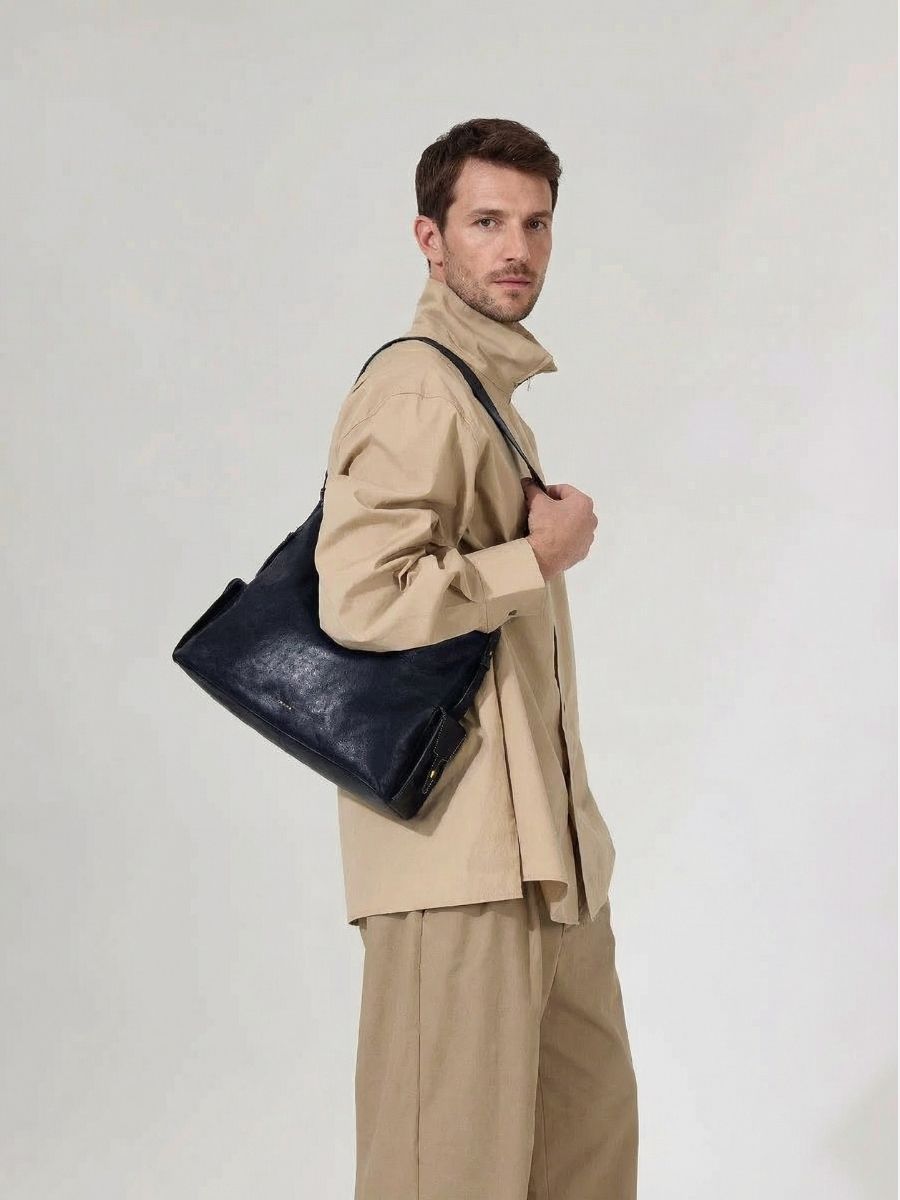 Sloane Pocket Hobo Shoulder Bag - Black