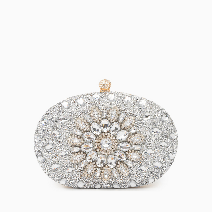 Odette Clutch Bag - Silver