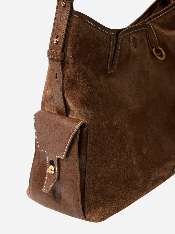 Sloane Pocket Hobo Shoulder Bag - Black