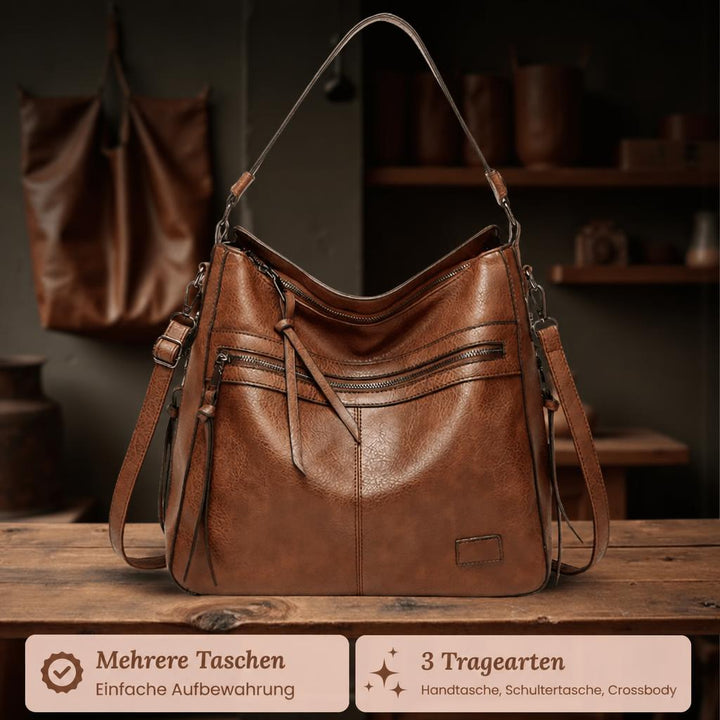 Serenas elegante Schultertasche mit Reißverschluss