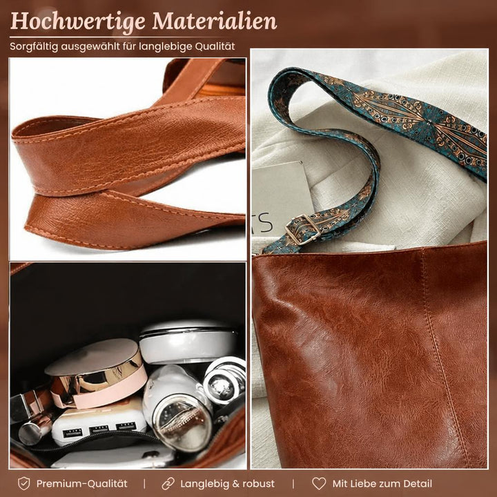 Albas Strukturierte Schultertasche