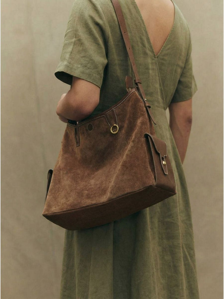 Sloane Pocket Hobo Shoulder Bag - Black