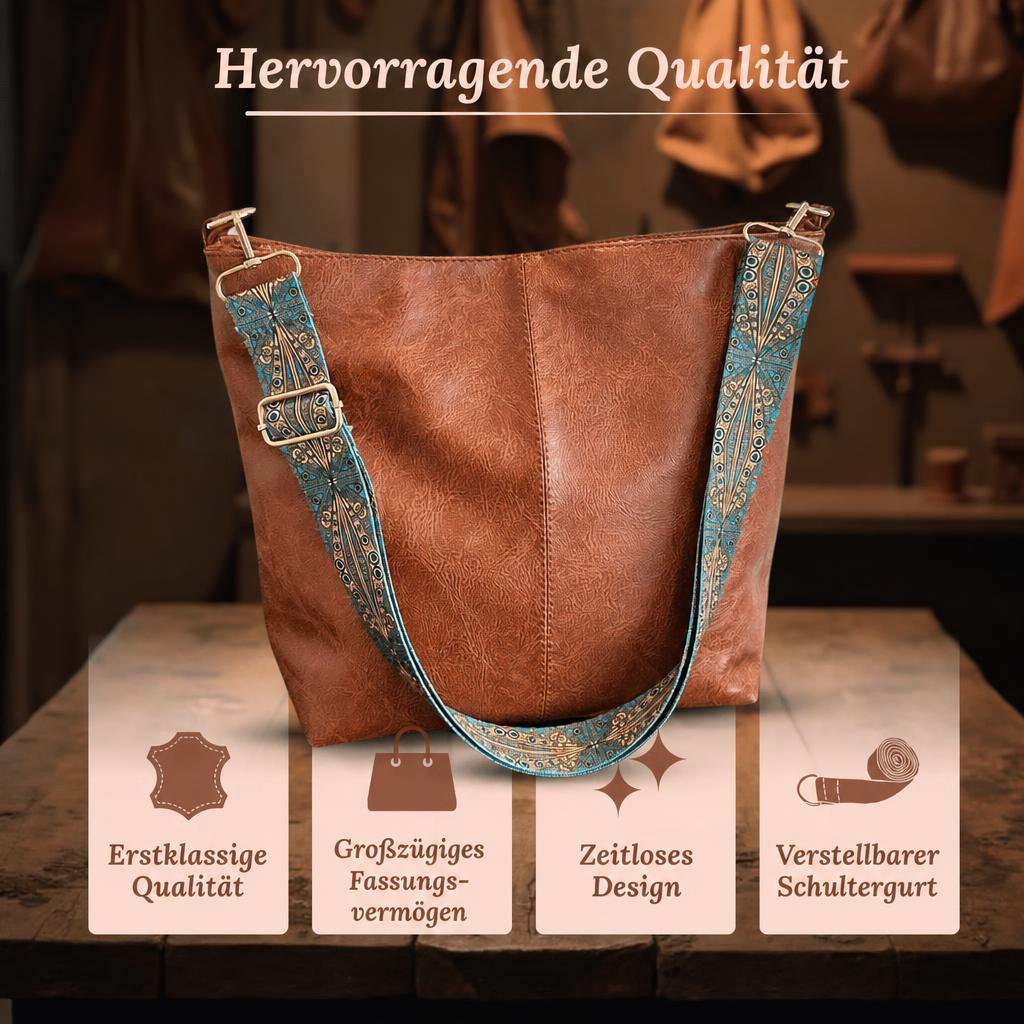 Albas Strukturierte Schultertasche