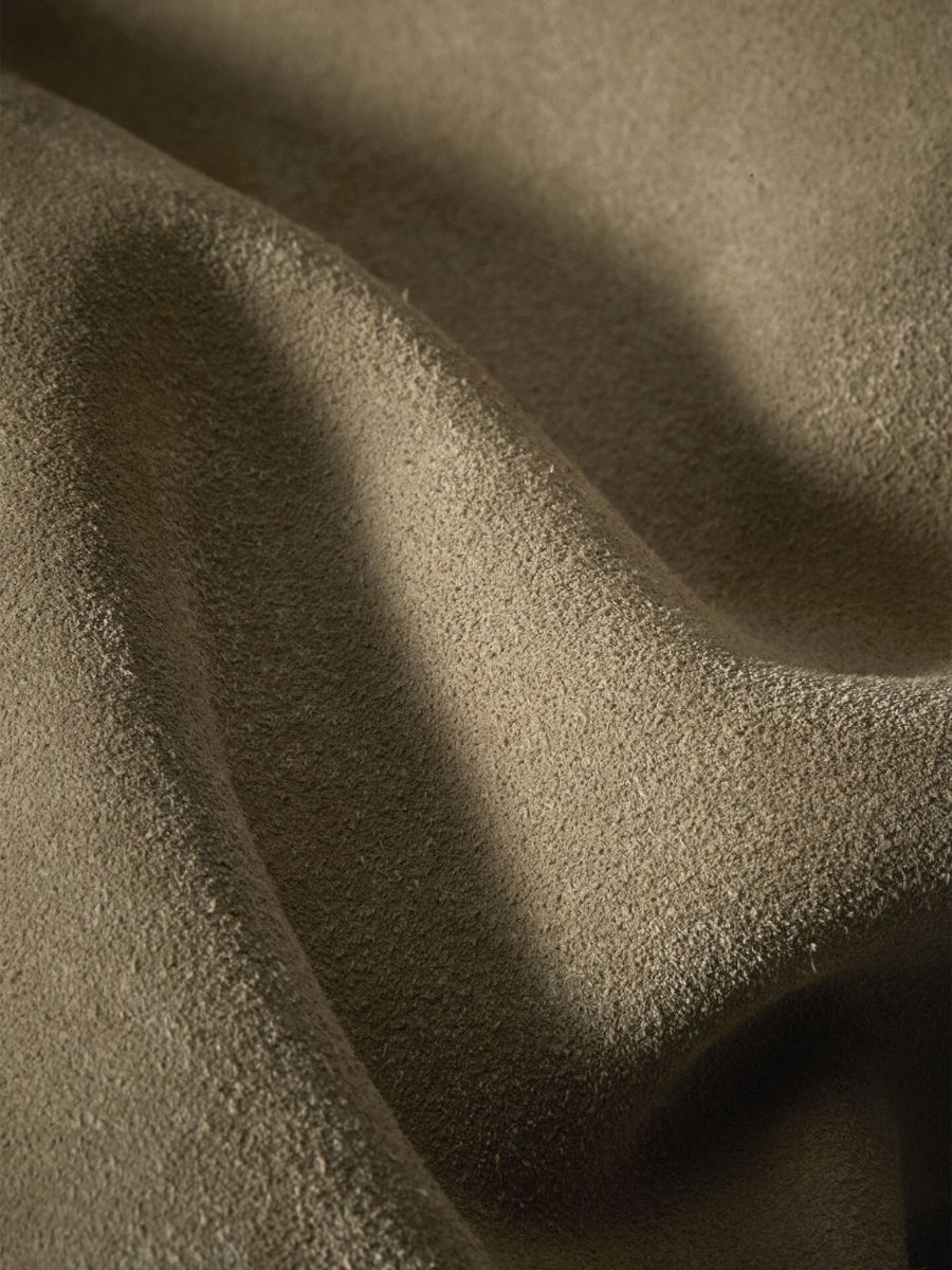 Harper Suede Contrast Hobo Bag - Sand