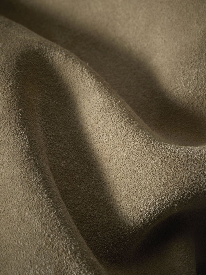 Harper Suede Contrast Hobo Bag - Sand