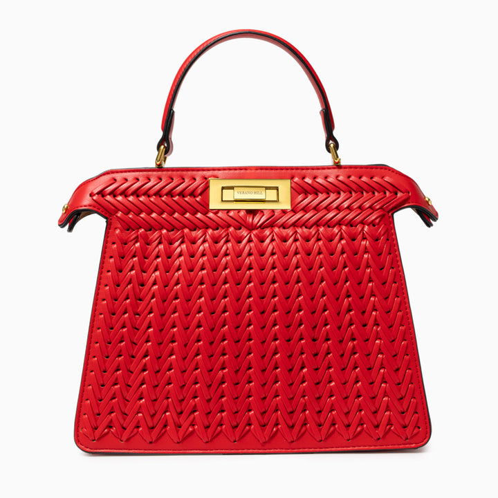 Celeste Woven Bag - Red