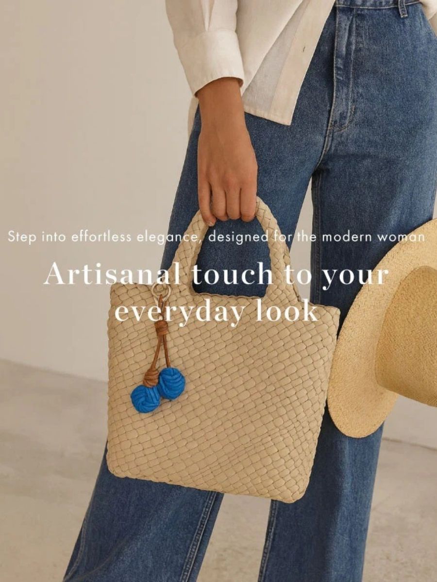 Liora Woven Tote - Pastel Edit
