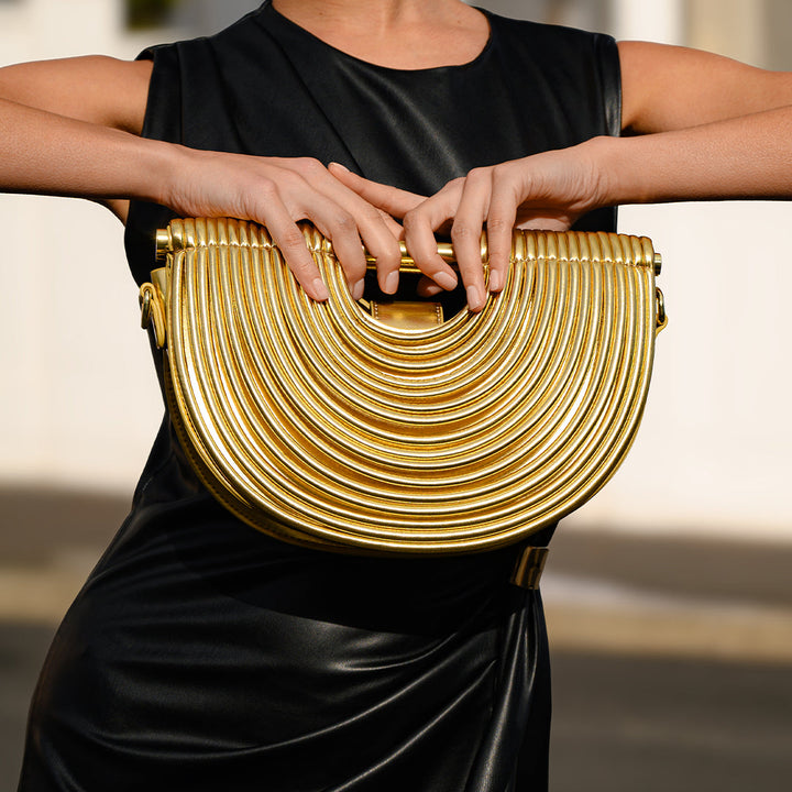 Amaya Handbag - Gold