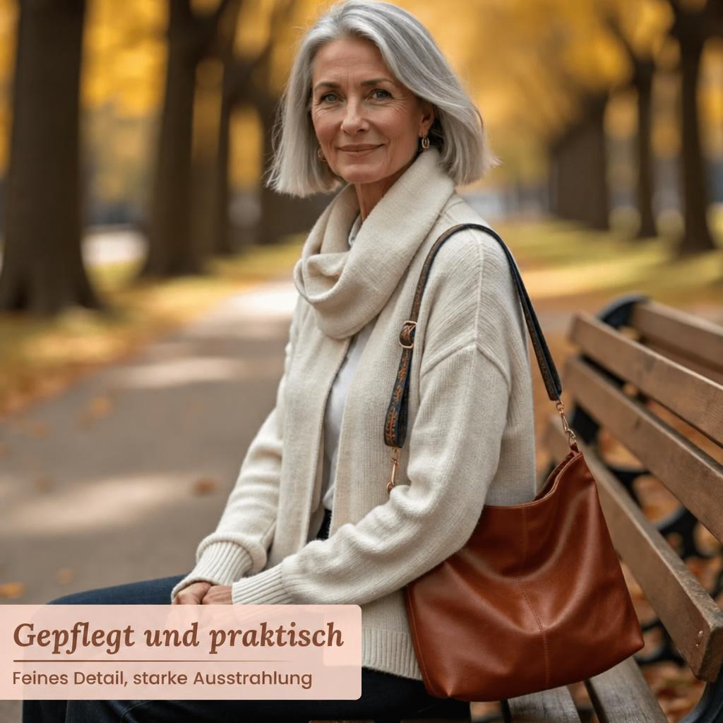Albas Strukturierte Schultertasche