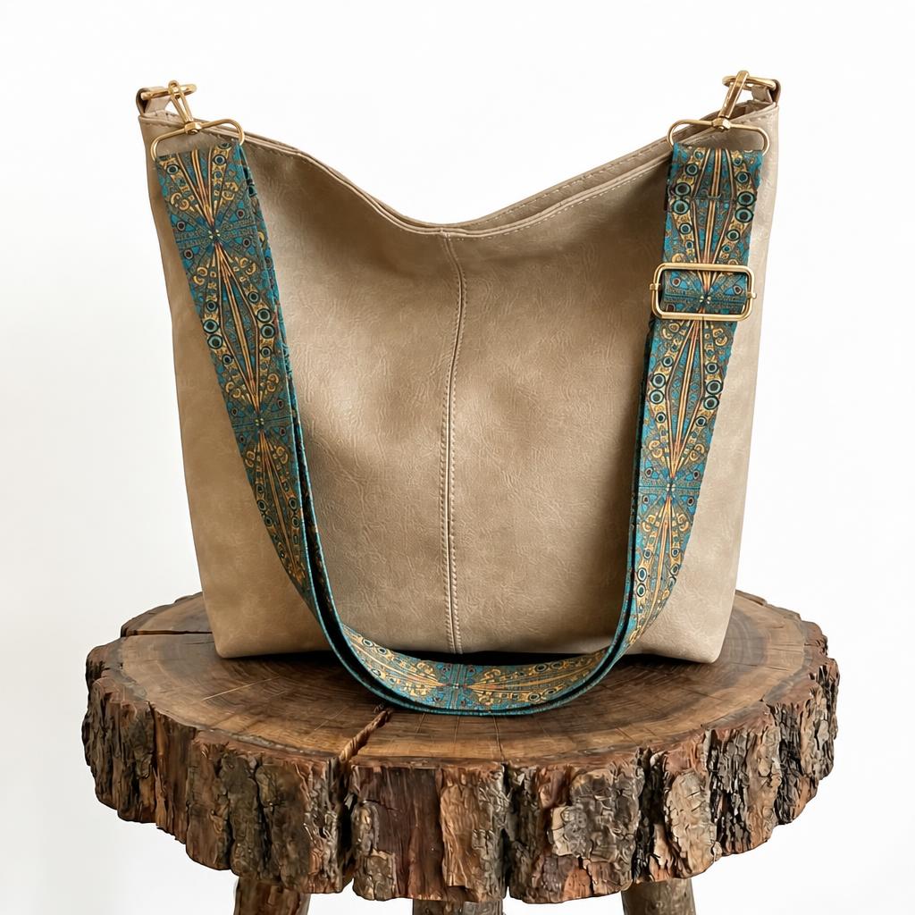 Albas Strukturierte Schultertasche