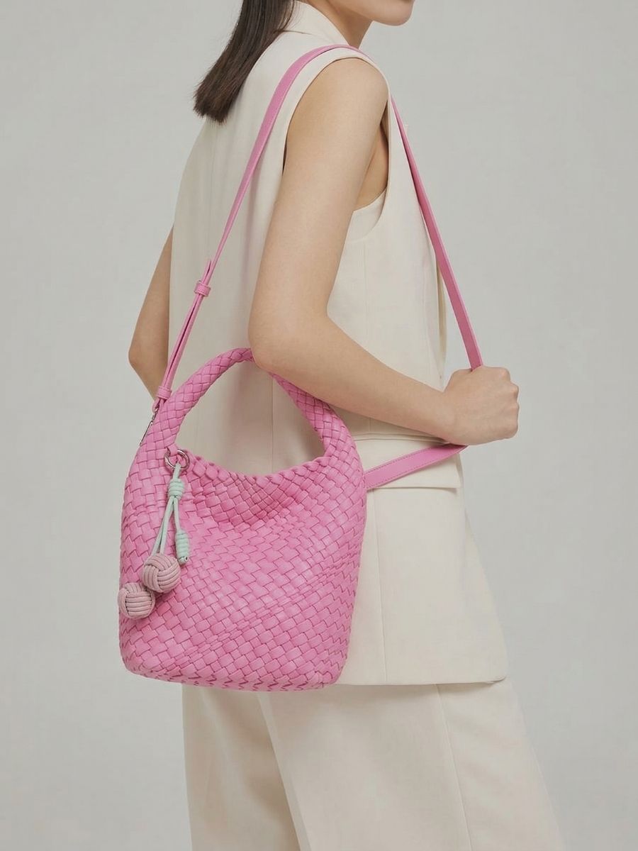 Liora Woven Tote - Pastel Edit