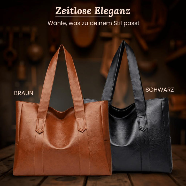 Livias minimalistische Tragetasche aus Leder