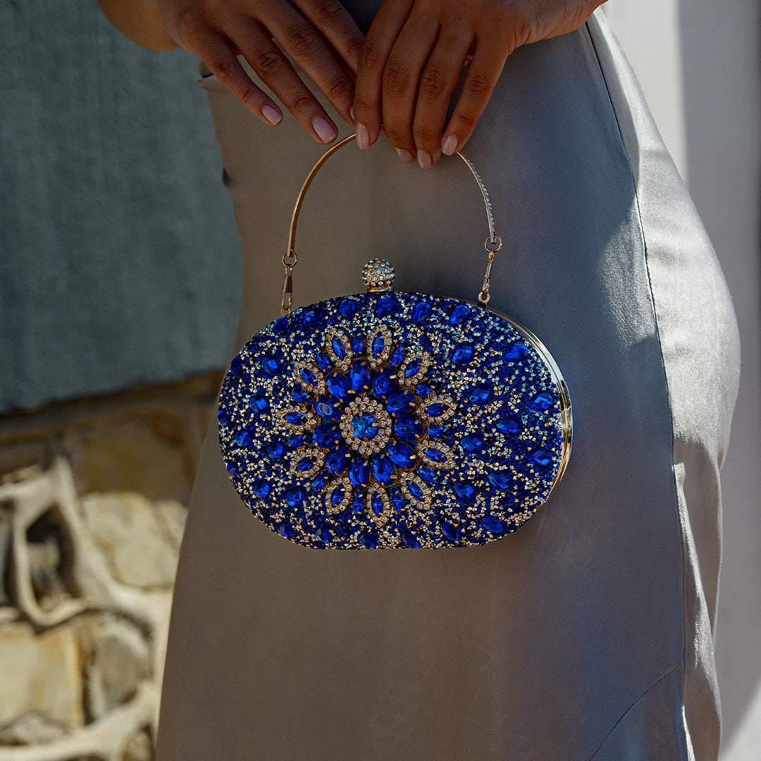Odette Clutch Bag - Silver