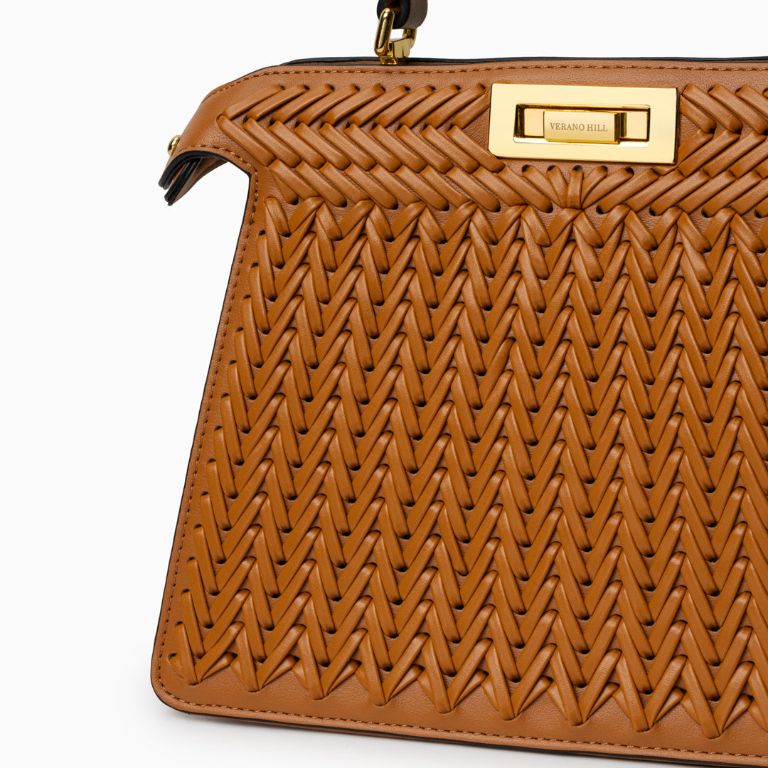 Celeste Woven Bag - Red