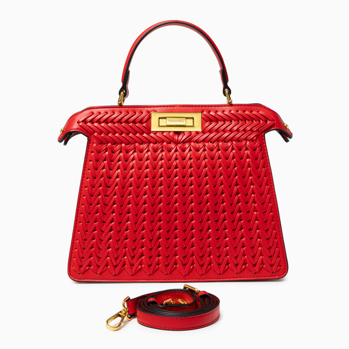 Celeste Woven Bag - Red