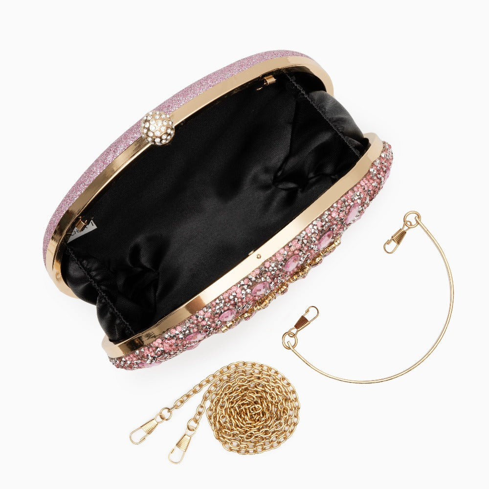 Odette Clutch Bag - Silver
