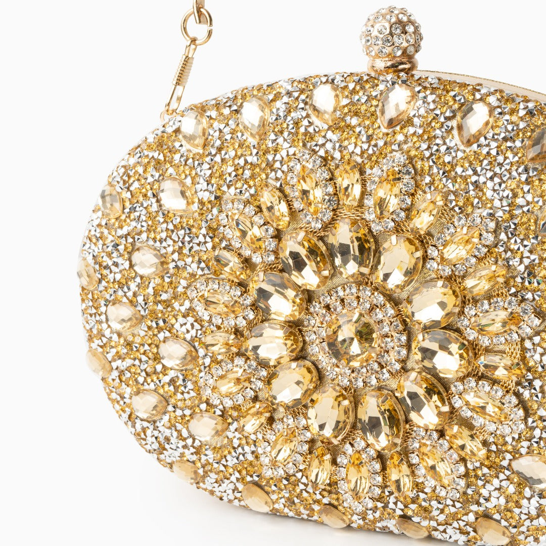 Odette Clutch Bag - Silver