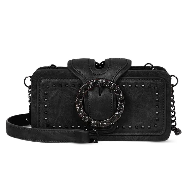 Margheritas Studded Buckle Clutch