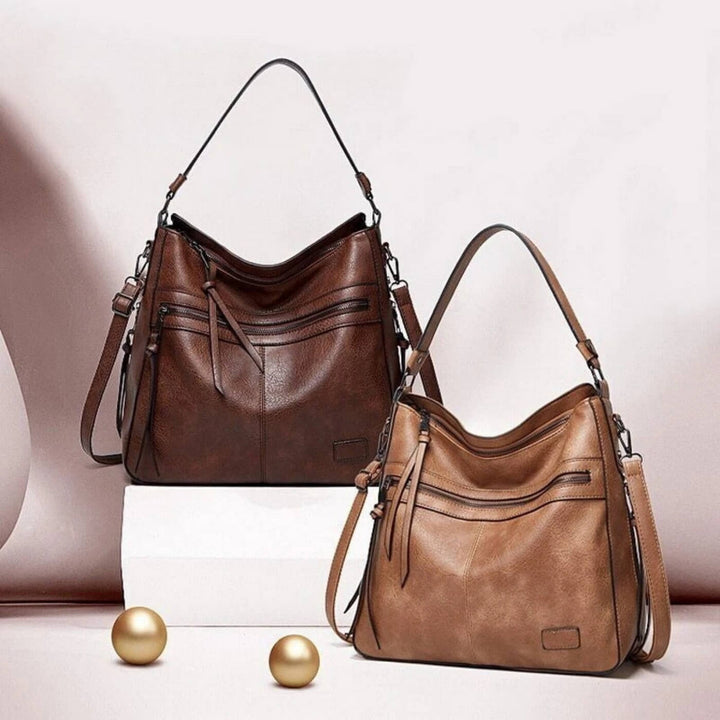 Serenas elegante Schultertasche mit Reißverschluss