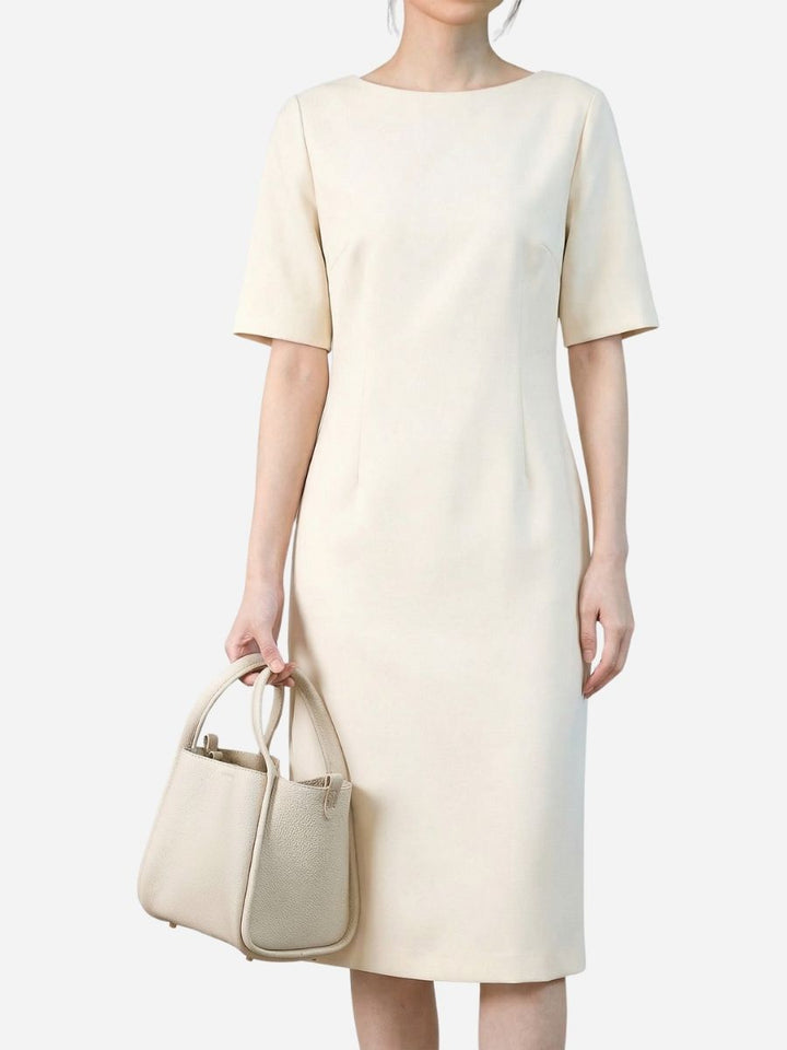 Muse Pebbled Mini Tote Bag - Milk Apricot