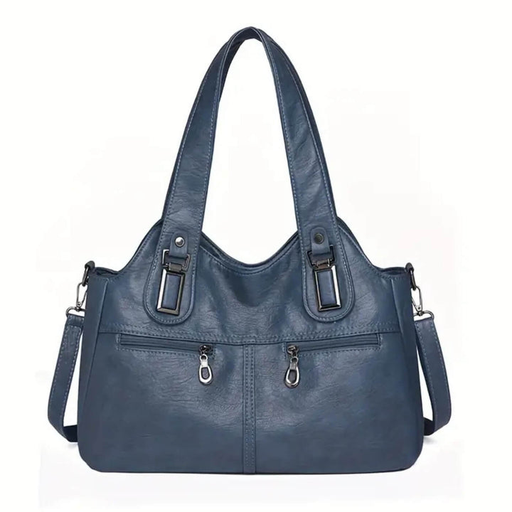 Flavia Schultertasche mit Doppelreißverschluss