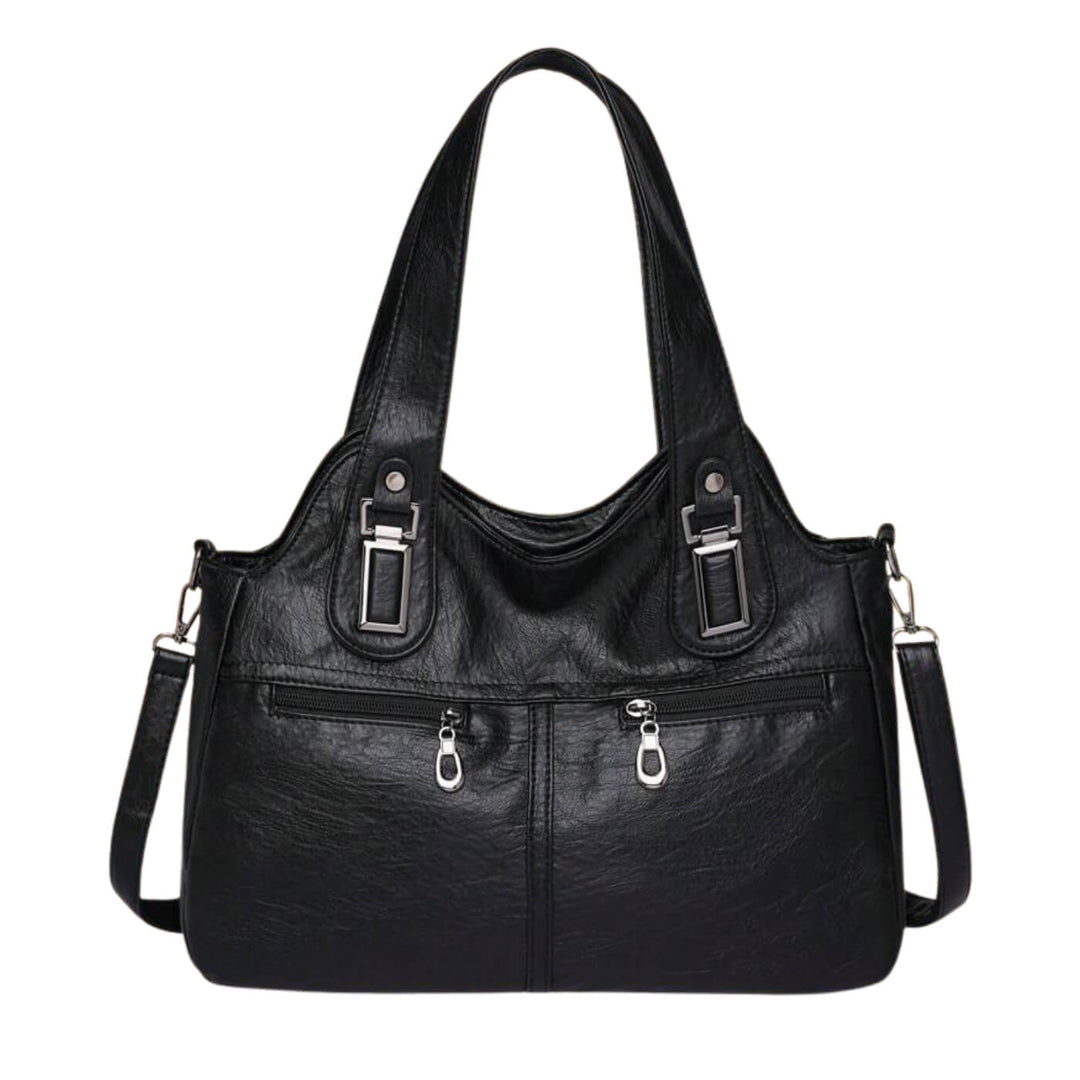 Flavia Schultertasche mit Doppelreißverschluss