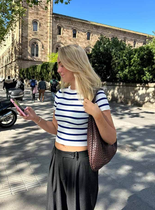 Borsa Tote Vela Intrecciata