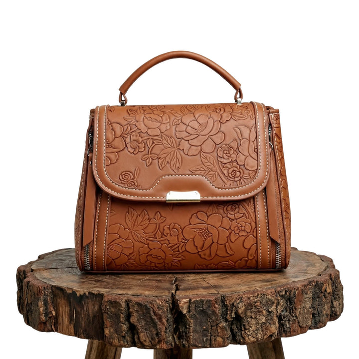 Michela's Floral Elegance Handbag