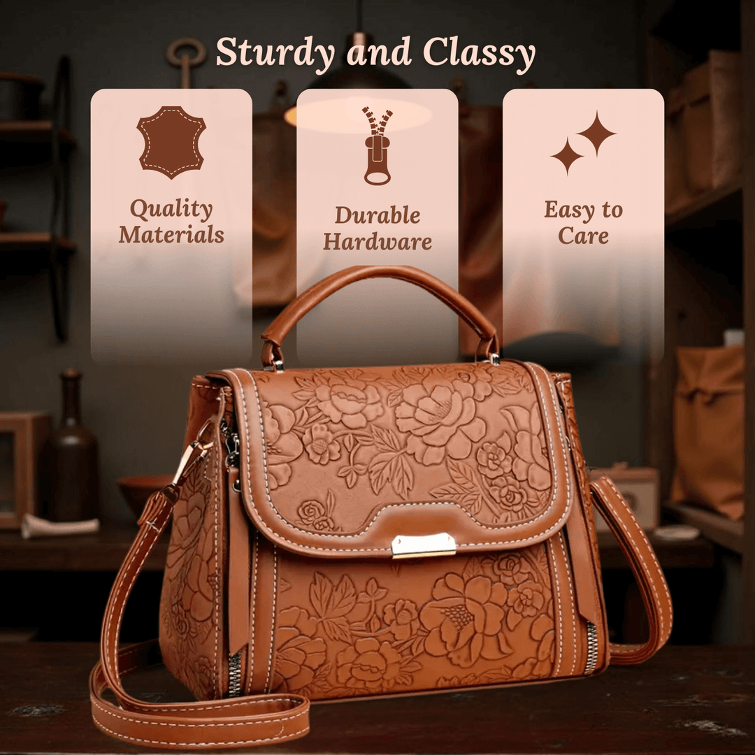 Michela's Floral Elegance Handbag