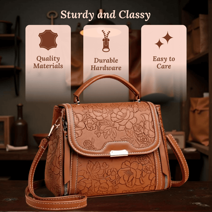 Michela's Floral Elegance Handbag