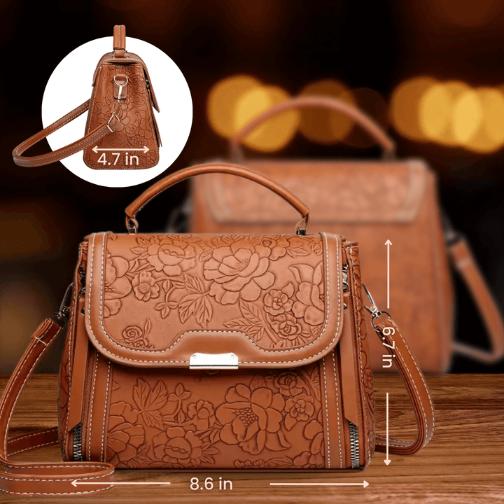 Michela's Floral Elegance Handbag