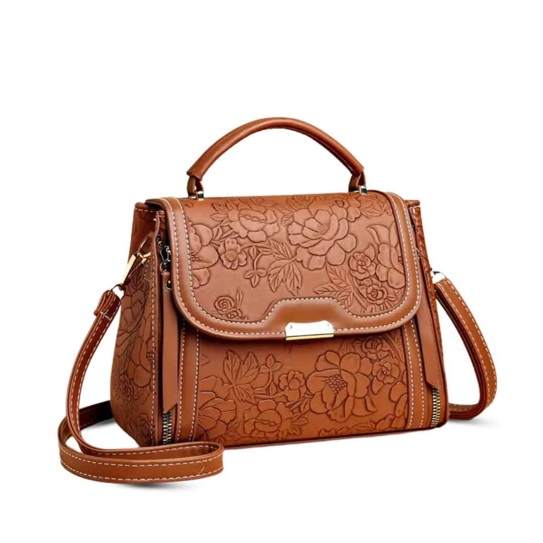 Michela's Floral Elegance Handbag