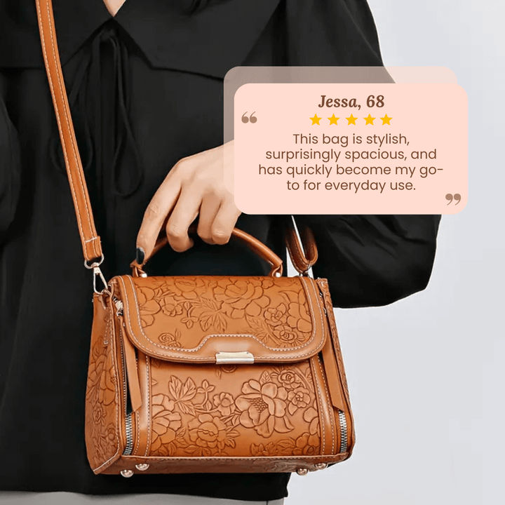 Michela's Floral Elegance Handbag