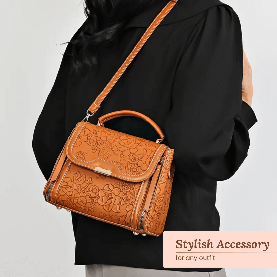 Michela's Floral Elegance Handbag