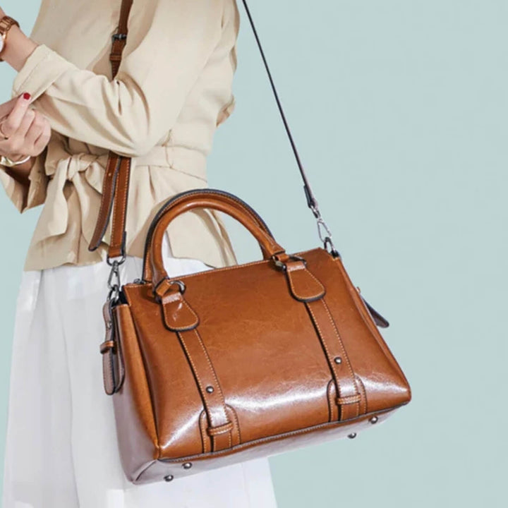 Valeria Top-Zip Shoulder Bag | Handbag