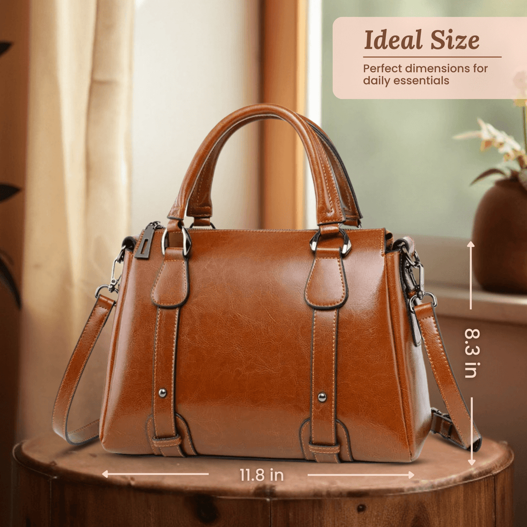 Valeria Top-Zip Shoulder Bag | Handbag