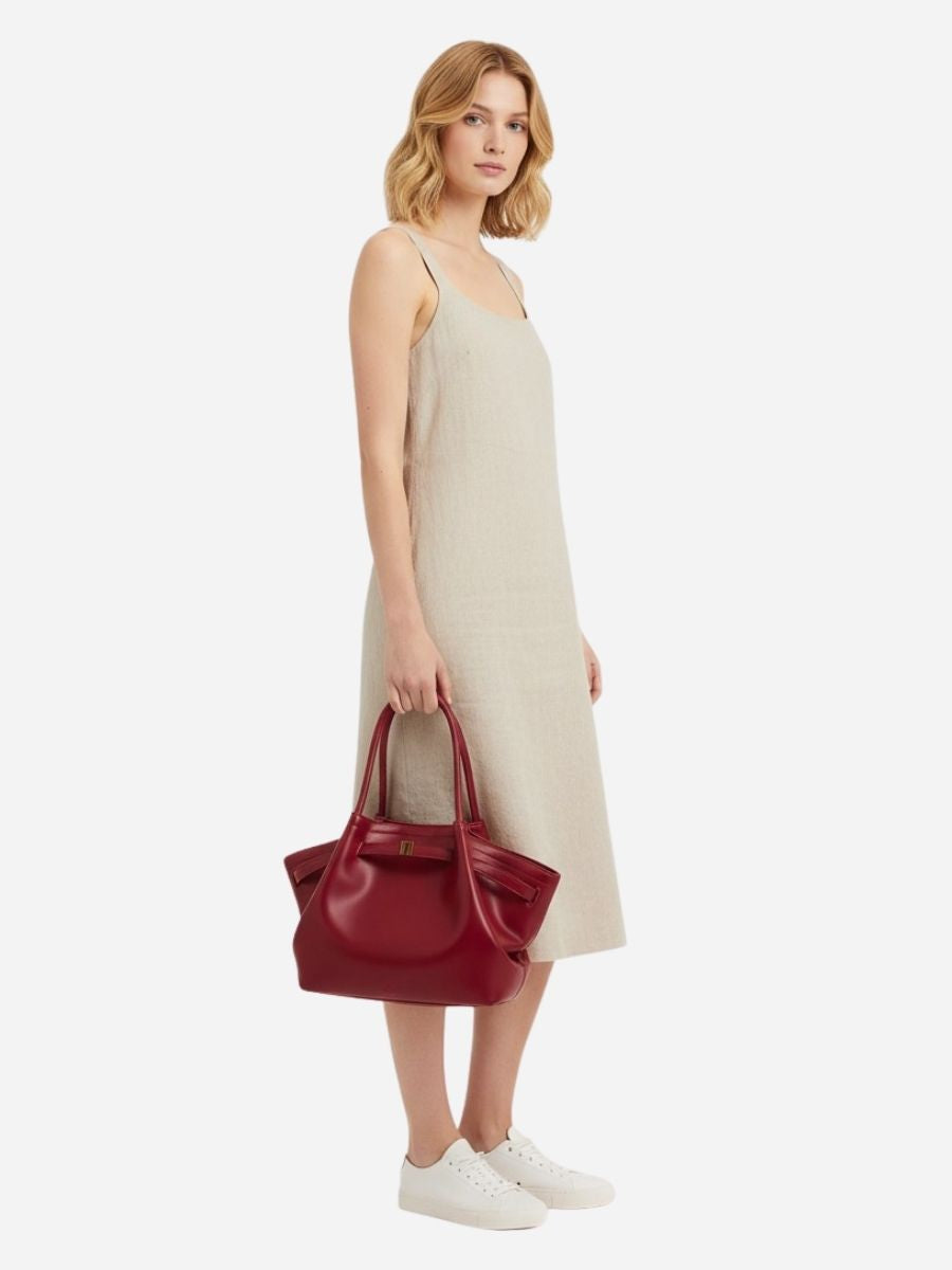 Terra Medium Tote - WineRed