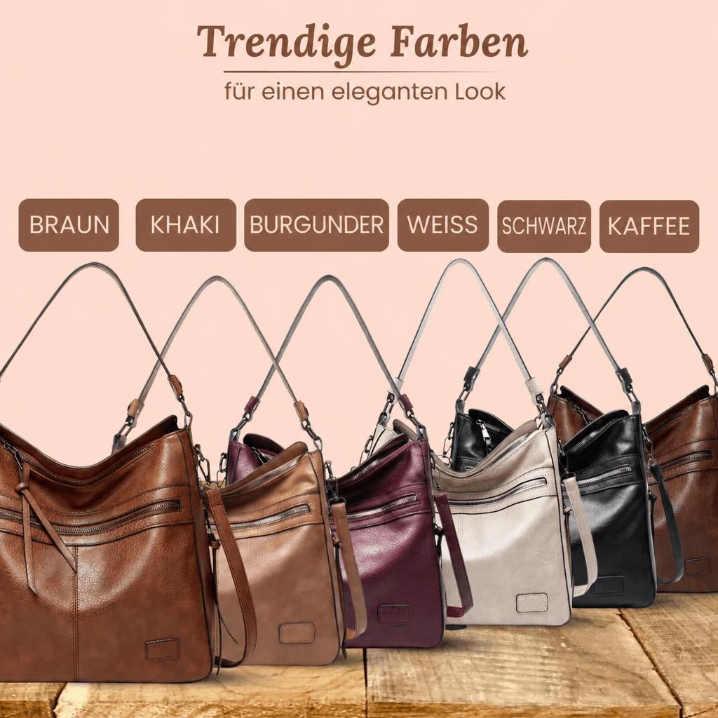 Serenas elegante Schultertasche mit Reißverschluss