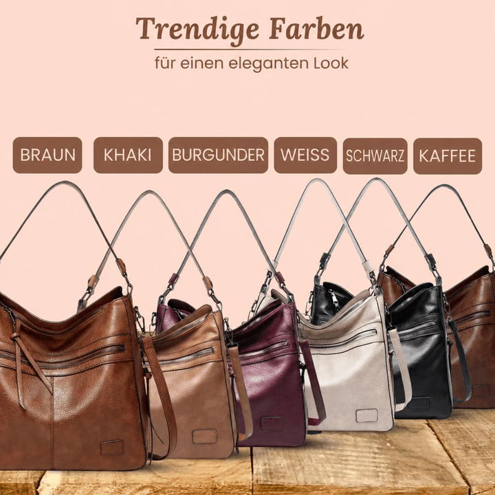 Serenas elegante Schultertasche mit Reißverschluss