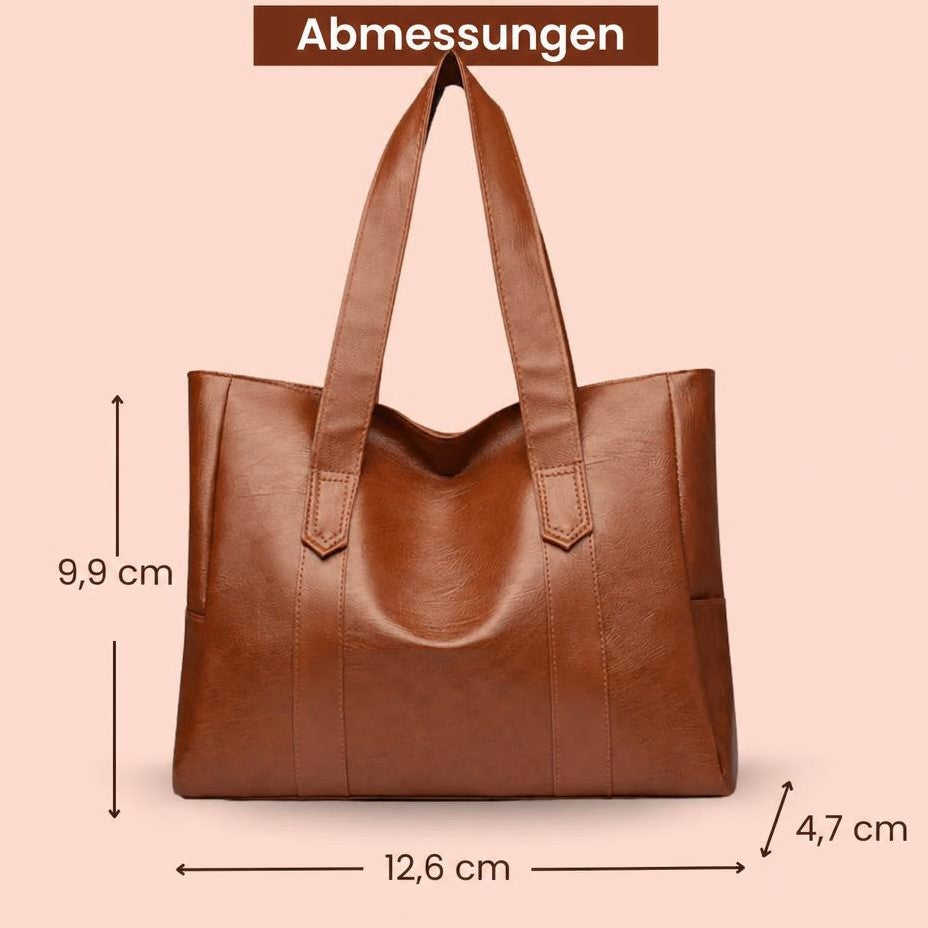 Livias minimalistische Tragetasche aus Leder