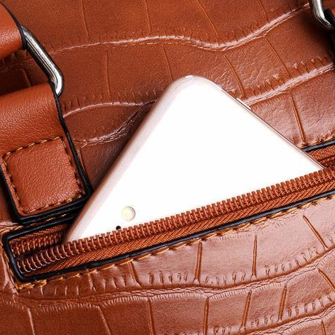 Bolso Celestia efecto cocodrilo