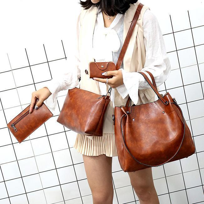 Set de 4 bolsos Linzéa – estilo vintage y organización inteligente